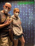 Selfie voor spionnenachtergrond