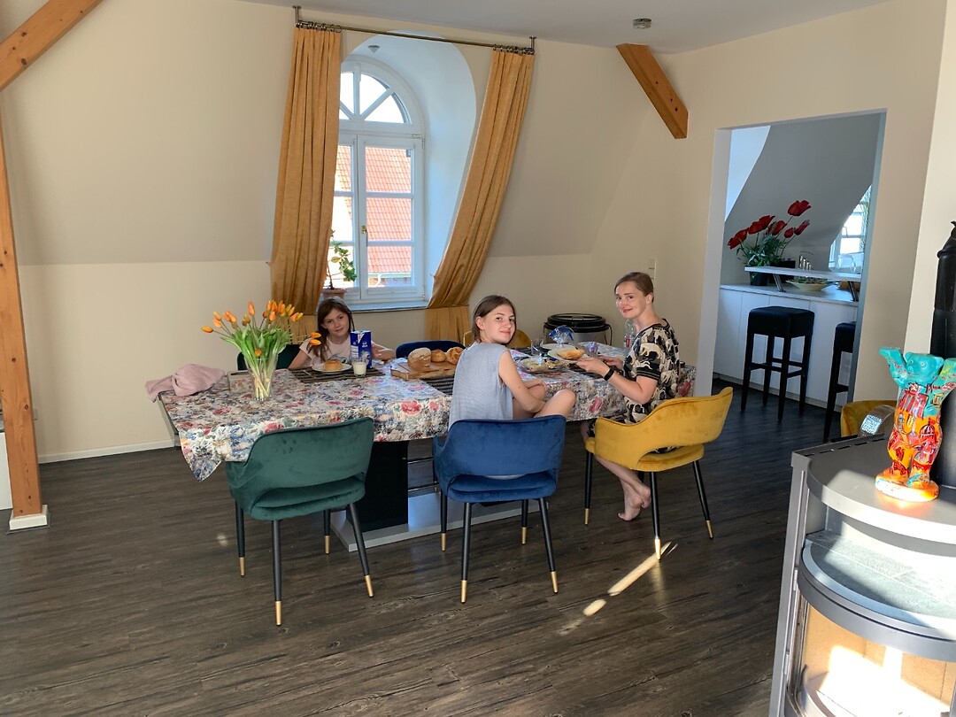 Ontbijt nog in ons huisje