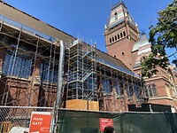 Het hoofdgebouw van Harvard