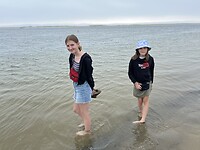 Meisjes in de oceaan