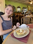 Breakfast voor Marie pancakes met chocolate chips
