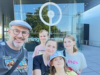 Selfie aan het glasmuseum