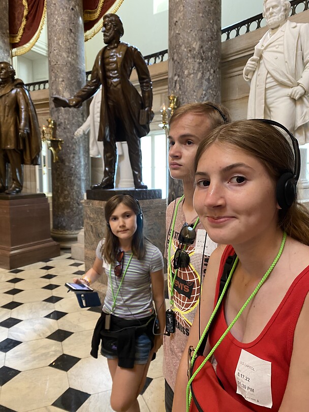 De tour in het Capitol