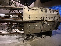 Een stukje van de antenne die vroeger op de wtc toren prijkte