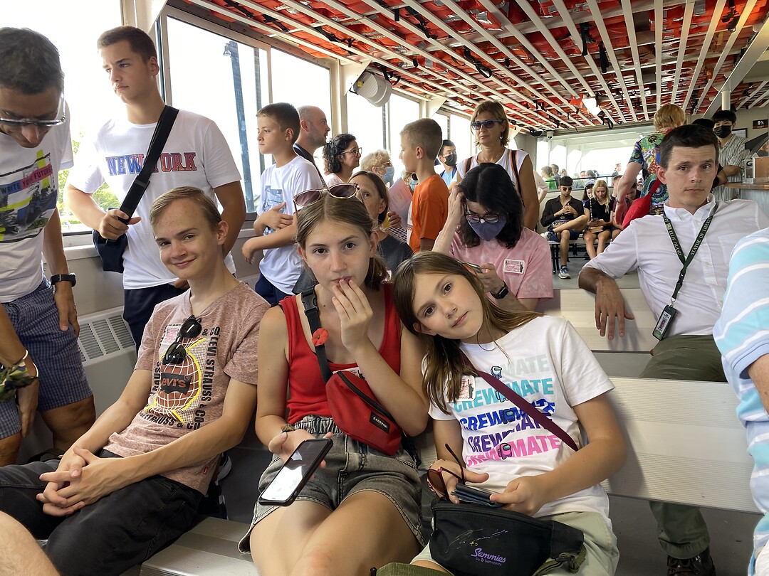 Op de ferry