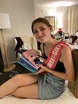 Marie liet zich gaan in de bookstore