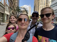 Selfie met the Empire state building