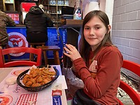 Elise en popcorn chicken