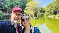 Vijverselfie in de zon
