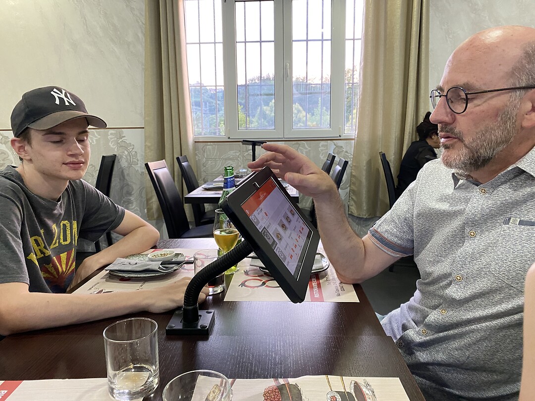 Eten bestellen per ipad