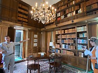 De bibliotheek van villa Balbianello