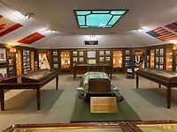 Expeditiekamer met alle souvenirs