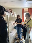 Onze cabine voor vijf.