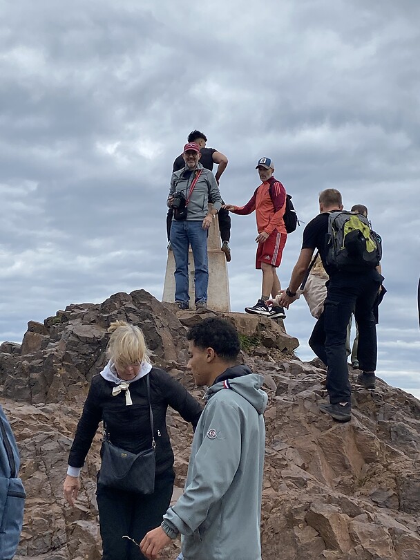 De top van Arthurs seat