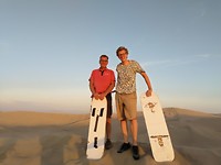 Zandboarden met mijn vader