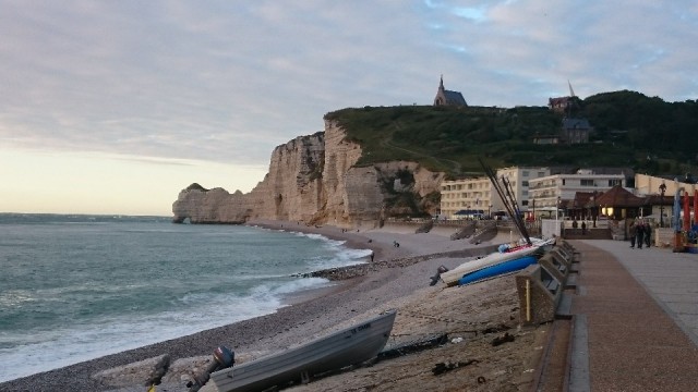 beach and cliffs