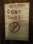 Verboden te roken bij Villa Monyet