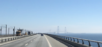 brug tussen Nyborg en Sjaelland Denemarken