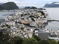 Uitzicht over Ålesund.