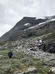 Bovenop de Trollstigen nog een flink stuk naar boven gelopen.