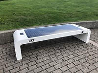 Bankje in het park.