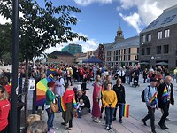 Gay parade in Kristiansand.