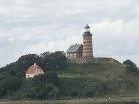 vuurtoren bij aankomst Denemarken.