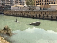 De rivier die door Murcia loopt.