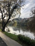 Vanaf de camperplaats in Périgueux.