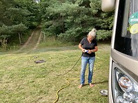 Even de elektrische kabel fiksen.