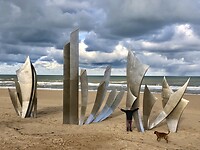 D-day monument Omaha beach.