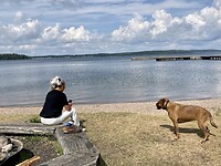Aan het Vattern meer.