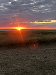 Zonsondergang.