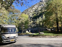 Parkeerplaats in de Pyreneeën