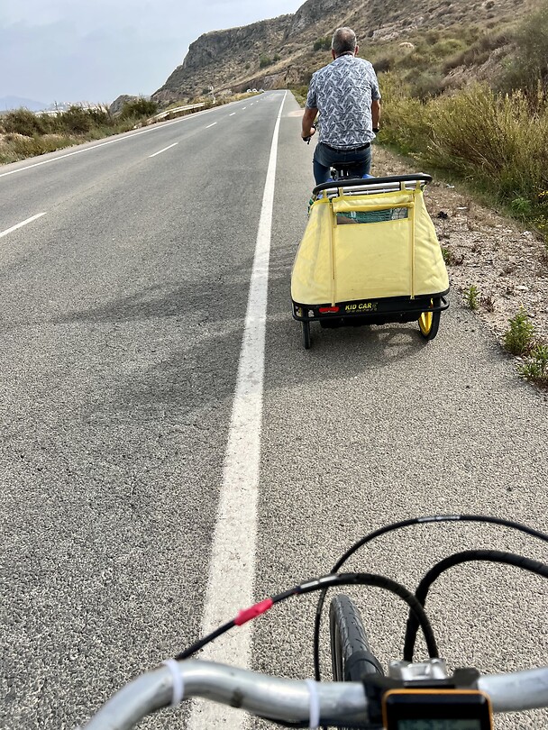 Op weg naar las Gredas de Bolnuevo.