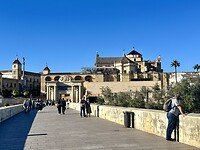 Oude brug en zicht op de Mezquita.
