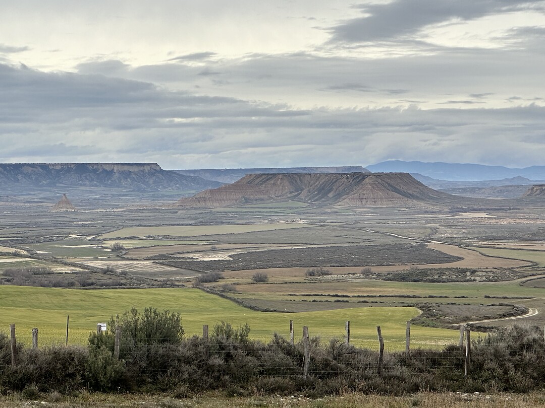 Uitzicht op de Bardenas.