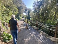 Wandelen op de “Upper rock”.