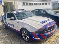 Hier rijdt de politie in een mustang!
