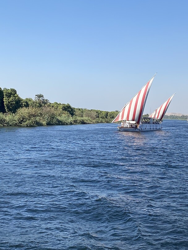 Zeilbootje op de Nijl