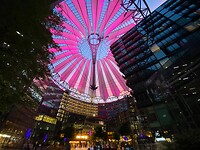 Sony Center by night
