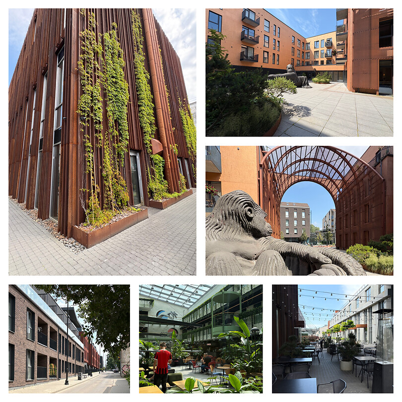 Moderne architectuur in Paupys