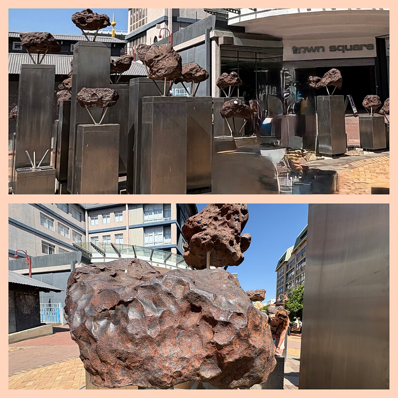 De Gibeon Meteoriet fontein