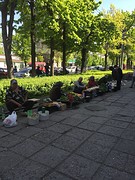 Markt op straat Bishkek