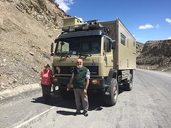 Het Duitse stel met hun "camper"