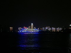 Yangtze rivier by night