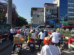 Drukte de stad uit