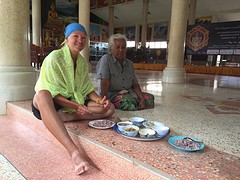 Aangeboden maaltijd in de tempel