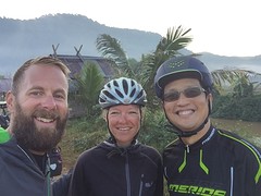 Fietsen met de directeur van het ziekenhuis