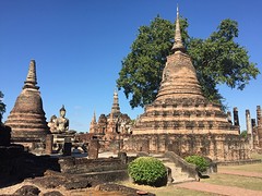 Ruïne tempels bij Sukhothai